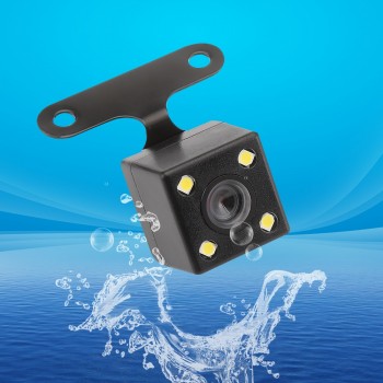 4 Led Lamps Reverse Camera Night Vision HD CDD Rear View Camara Lens 2.5mm Jack with 6 Meters Cable for Car Dvr Mirror Recorders