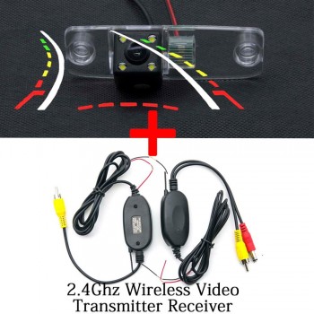 For Kia Carens Borrego Sorento Oprius Ceed Elantra Verna Sonata Tucson Celesta Car Dynamic Trajectory Parking Rear View Camera