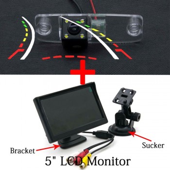 For Kia Carens Borrego Sorento Oprius Ceed Elantra Verna Sonata Tucson Celesta Car Dynamic Trajectory Parking Rear View Camera