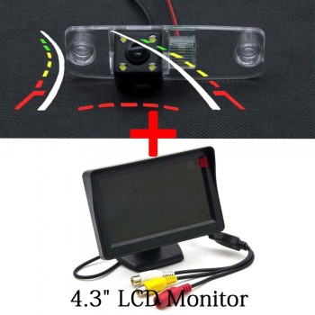 For Kia Carens Borrego Sorento Oprius Ceed Elantra Verna Sonata Tucson Celesta Car Dynamic Trajectory Parking Rear View Camera