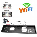 APP WIFI car camera wireless video License Plate Rear View Camera With Cigarette Lighter Power Plug for Android IOS Device