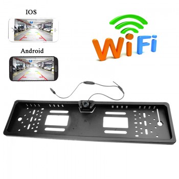 APP WIFI car camera wireless video License Plate Rear View Camera With Cigarette Lighter Power Plug for Android IOS Device