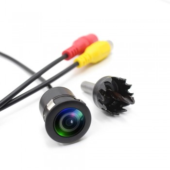 TUAO 18.5mm Drilling Car Rear View Camera 140 Degree Vehicle Camera/ Reversing camera/ Parking camera for VW Ford Toyota amp; more
