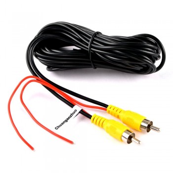 BYNCG  AV Cable Universal auto RCA AV Cable wire harness for car rear view camera parking 6m video extension cable Free shipping
