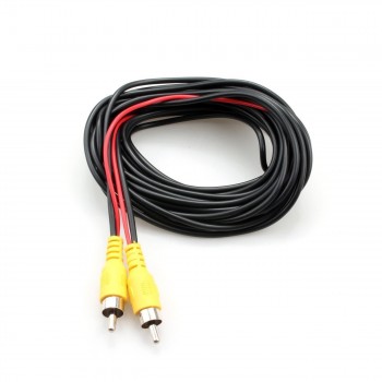 BYNCG  AV Cable Universal auto RCA AV Cable wire harness for car rear view camera parking 6m video extension cable Free shipping