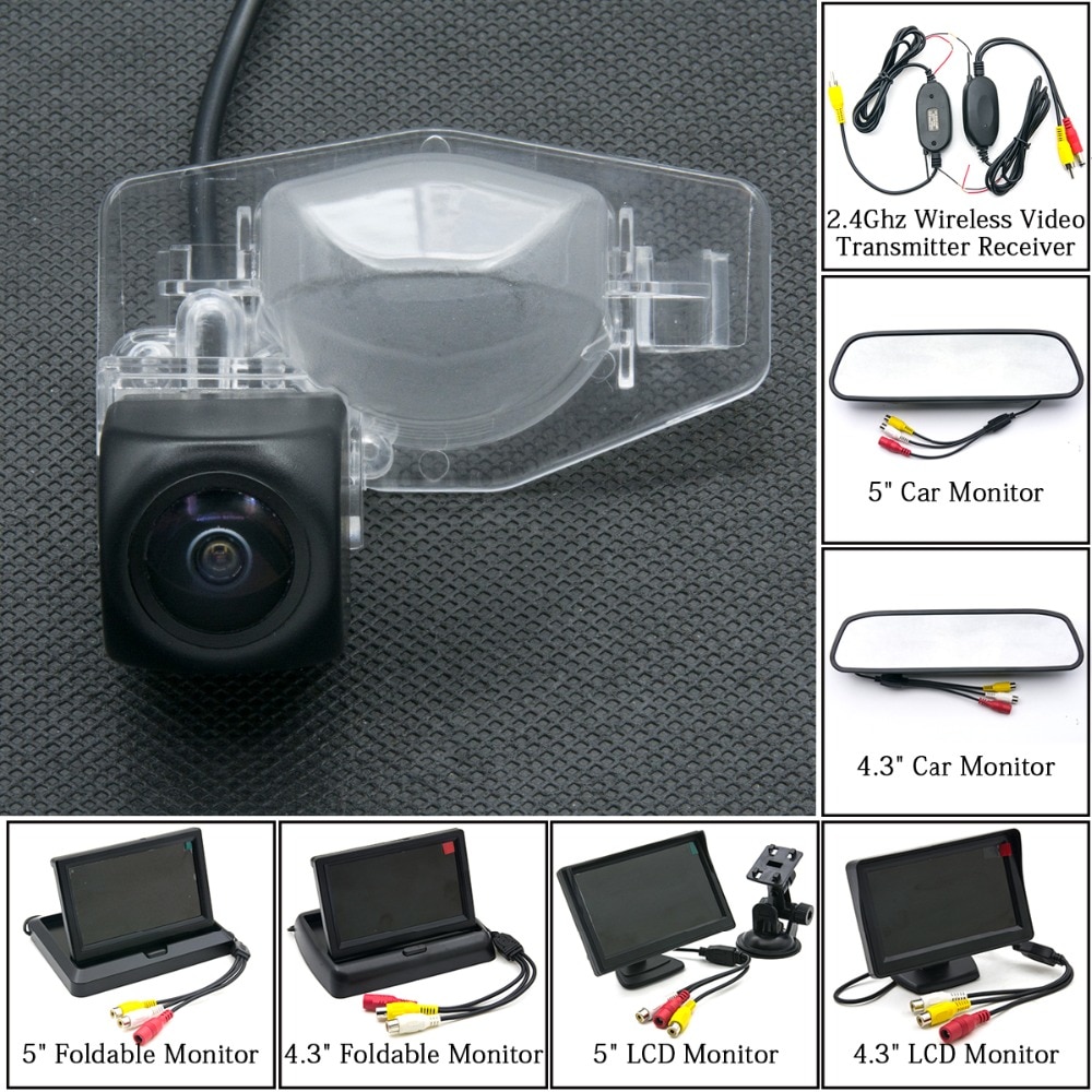 Fisheye MCCD 1080P Starlight Car Rear View Camera For Honda CR-V CRV Fit jazz Odyssey Accord Crosstour Wireless Parking Monitor