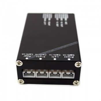 Car Parking Assistance 4-View Camera Switch Box System With 4PCS 360 Degree Rotation Universal Car Front/Side/Rear Cameras