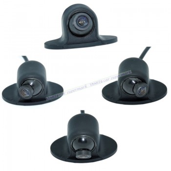 Car Parking Assistance 4-View Camera Switch Box System With 4PCS 360 Degree Rotation Universal Car Front/Side/Rear Cameras