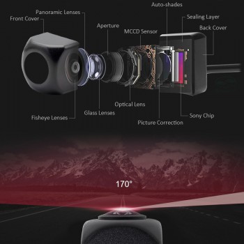 GreenYi HD 170 Degree 1080P Fisheye Sony/MCCD Lens Starlight Night Vision Car Reverse Rear View Camera For Kia K3