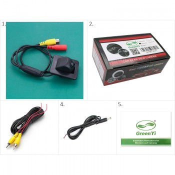 GreenYi HD 170 Degree 1080P Fisheye Sony/MCCD Lens Starlight Night Vision Car Reverse Rear View Camera For Kia K3