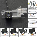 8LED Car Parking Rear View Camera 4.3 5 Mirror LCD Monitor Wireless For Renault Fluence 2013 2014 2015 Clio 4 Megane 3 Captur