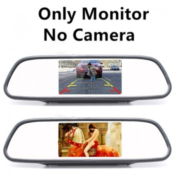 Car Rear View Camera 4.3 inch Waterproof Night Vision Car Dash Cam Rearview Mirror Monitor Backup Camera Radar Monitor Detector