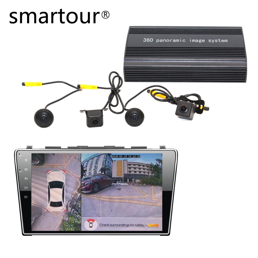 Smartour car 1080P Super HD 360 Degree bird View System Panoramic View All round Camera  with DVR  driving Surround  recoder