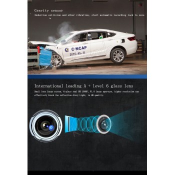 Car 360 camera panoramic birds eye view reversing image four-way driving recorder blind zone monitoring starlight night vision