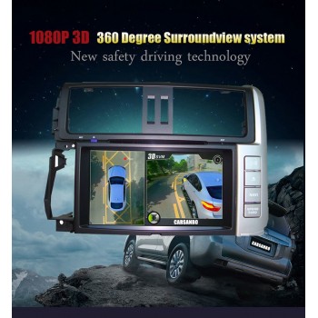 AfmoDVR Newest 3D 360 Degree HD Surround View Monitoring System Driving Bird View Panorama 4-CH 1080P Car DVR Recorder G-Sensor
