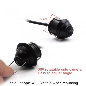 360 Degree HD Surround View Monitoring Panoram System with Front Rear Left Right Camera Bird View Parking Car DVR Universal