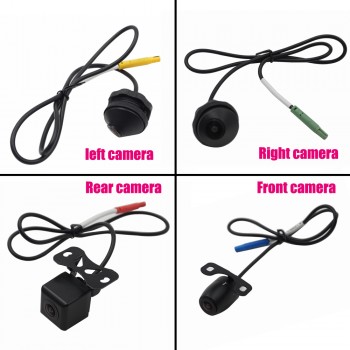 AfmoDVR Car DVR Recorder Newest 3D 360 Degree HD Surround View Monitoring System Driving Bird View Panorama 4-CH 960P G-Sensor