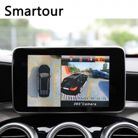 Smartour 3D Car DVR Recorder Surround View Monitoring System 360 Degree Driving Bird View Panorama with 4 Cameras for Honda XRV