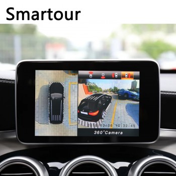 Smartour 3D Car DVR Recorder Surround View Monitoring System 360 Degree Driving Bird View Panorama with 4 Cameras for Honda XRV