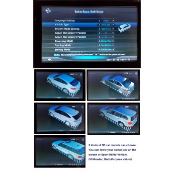 SZDALOS 3D HD 360  Surround View Monitoring System /Blind spot observat driving support  /4 camera DVR  Parking monitoring
