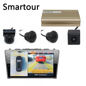Smartour car 3D Surround View Monitoring System 360 Degree Driving Bird View Panorama Car Camera DVR Recorder with G sensor