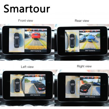 Smartour car 3D Surround View Monitoring System 360 Degree Driving Bird View Panorama Car Camera DVR Recorder with G sensor