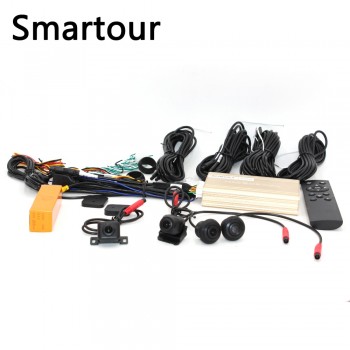 Smartour car 3D Surround View Monitoring System 360 Degree Driving Bird View Panorama Car Camera DVR Recorder with G sensor