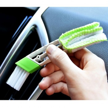 Car Cleaning Brush Car Vent Air-Condition Blind Cleaner Keyboard Duster Double Heads Cleaning Brush  july16