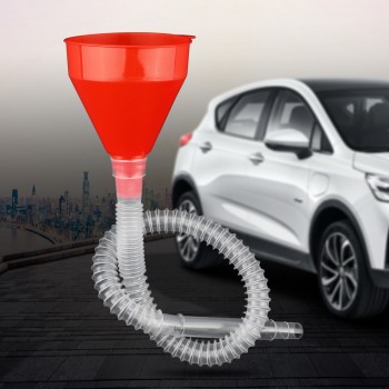 2 in 1 Fuel Gasoline Petrol Diesel Funnel Plastic Auto Accessories Flexible For Car Motorcycle Truck Vehicle Water Tank Funnel