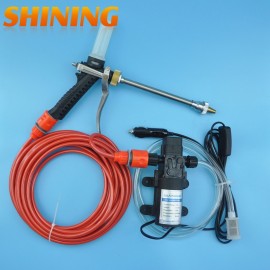 Free Shipping Car Cleaning Machine 12V 60W High Pressure Water Pump Water Gun Car Washer Portable Washing Machine Garden Pump