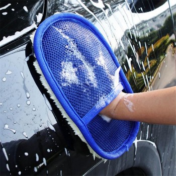 New Car Washer Tool 1PC Car Wash Clean Sponge Brush Glass Cleaner Blue Wave Cars Wash Triangle High Quality 15