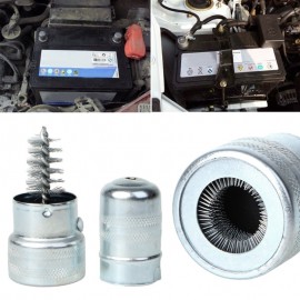 Free delivery 2018 Car Vehicle Silver Battery Post Terminal Cleaner Tool Stainless Steel Brush