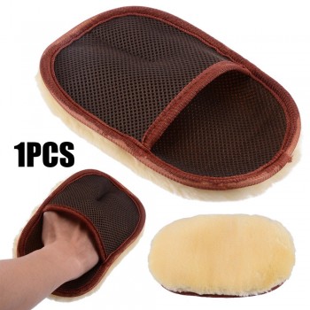 Mayitr 1 Pcs 23* 14cm New Cute Soft Car Motorcycle Polishing Car Washing Cleaning Mitt Glove Lambswool