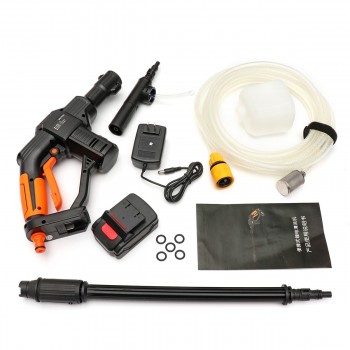 130PSI Spray High Pressure Car Washer Cordless Water-Gun Sprayer Cleaner Spray Foam Lance + 5m Hose For Car Home Garden Cleaning