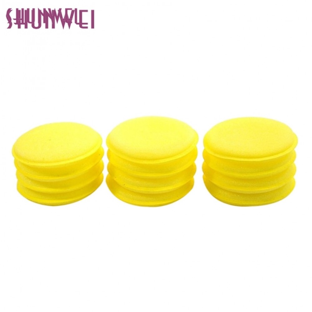pretty 12pcs Polish Round car cleaning wash sponge / sponge wax