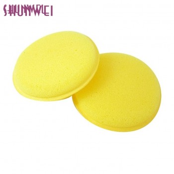 pretty 12pcs Polish Round car cleaning wash sponge / sponge wax
