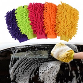 Ultrafine Fiber Chenille Anthozoan Car Wash Gloves Brushes Microfiber Car Motorcycle Washer Car Care Cleaning Brushes Promotion