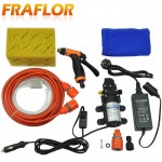 High Pressure Self-priming Electric Car Washing Washer Machine 12V Car Washer Pump Cleaner + 220 to 12V Adapter [Package 3]