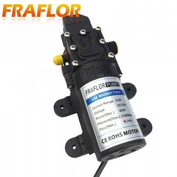 High Pressure Self-priming Electric Car Washing Washer Machine 12V Car Washer Pump Cleaner + 220 to 12V Adapter [Package 3]