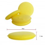 10 PCS Wholesale Car Cleaner Flattened Polished Waxing Sponge Washing Cleaner Round Super-dense For Car Electronics Accessories