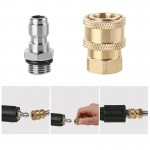 High Pressure Water Gun Connector 1/4 Quick Connector M14*1.5 Pure Copper High Pressure Sprinkler