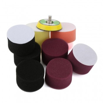 New 16Pcs 2inch Sponge Buff Polishing Pad Kit Car Polisher Polishing Pad Backer Tool Sep 1