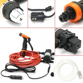 New Arrival High Pressure 12V Portable 100W 160PSI Car Electric Washer Washing Machine Cigarette Lighter Water Pump Kit