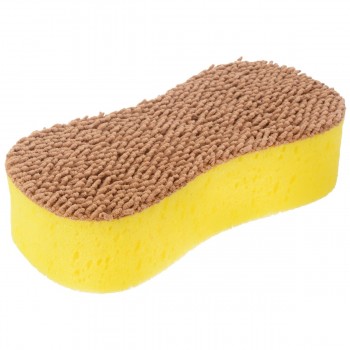 Mayitr Practical Car Cleaning Sponge Yellow Microfiber Coral Sponge Brush Multi-use Natural Washing Cleaner For Auto Car Styling