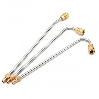New U Shape/30/90 Degree Pressure Washer Gutter Rod Cleaner Attachment For Lance Wand 1/4 Inch Quick Connect