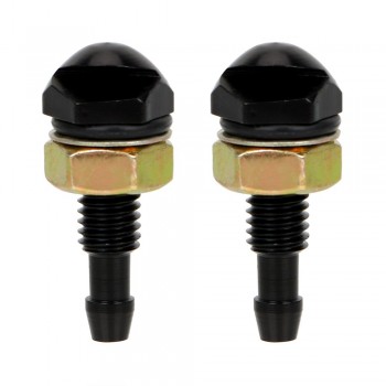FORAUTO 2Pcs Car Cleaning Fan-Shaped Front Windshield Water Sprayer Washer Universal Bonnet Auto Wiper Jet Nozzle