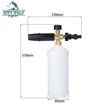 City Wolf  car washer snow foam lance soap bottle adaptor for Interscol Patriot Huter high pressure washer
