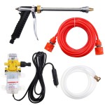 1Set 100W 160PSI DC 12V High Pressure Car Electric Washer Wash Pump Set Portable  Auto washing machine  Kit with Car charger