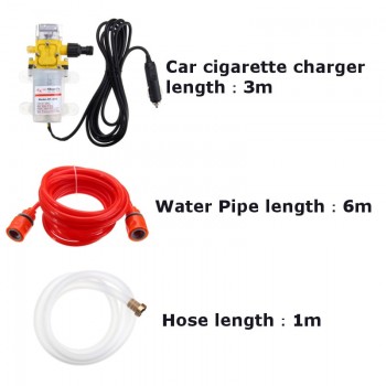 1Set 100W 160PSI DC 12V High Pressure Car Electric Washer Wash Pump Set Portable  Auto washing machine  Kit with Car charger