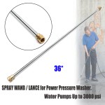 36 3000 psi Wash Tube Car High Pressure Power Water Jet Washer Tools Auto Cleaner Watering Lawn Garden Styling